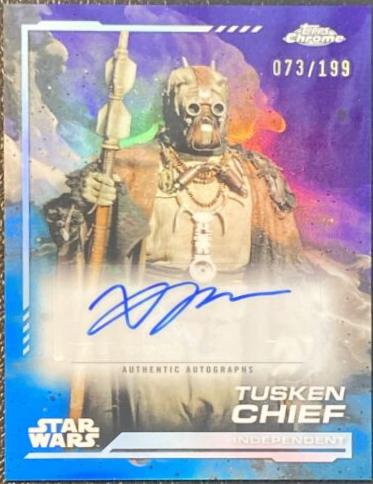 Xavier Jimenez as Tusken Chief #AU-XJ Star Wars 2024 Topps Chrome Autograph