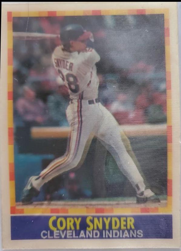 Cory Snyder #3 Baseball Cards 1990 Sportflics