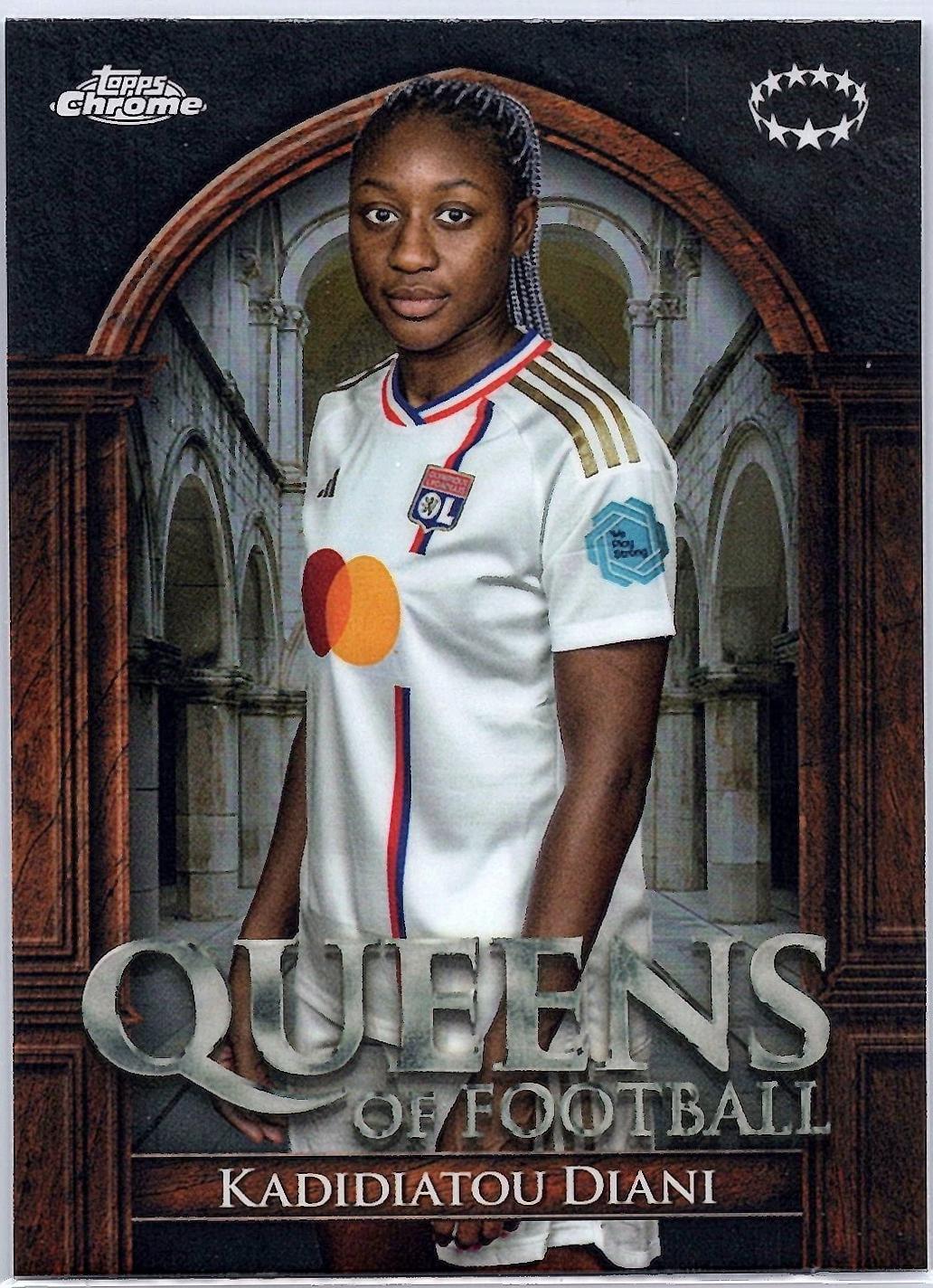 Kadidiatou Diani #QF-16 Soccer Cards 2023 Topps Chrome UWCL Queens of Football