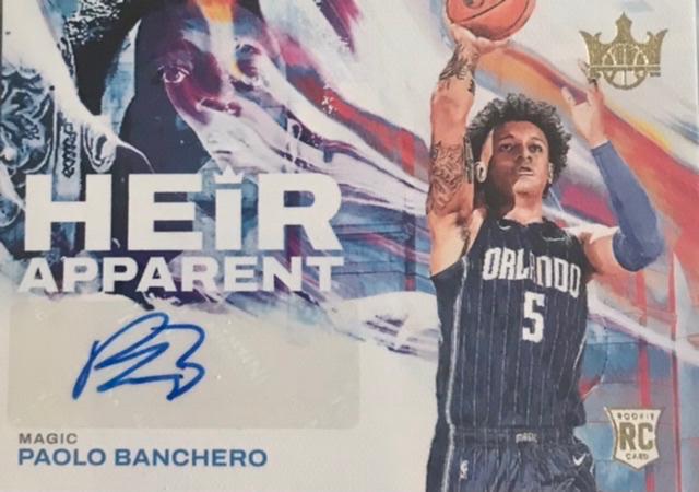 Paolo Banchero #HA-PBM Basketball Cards 2022 Panini Court Kings Heir Apparent