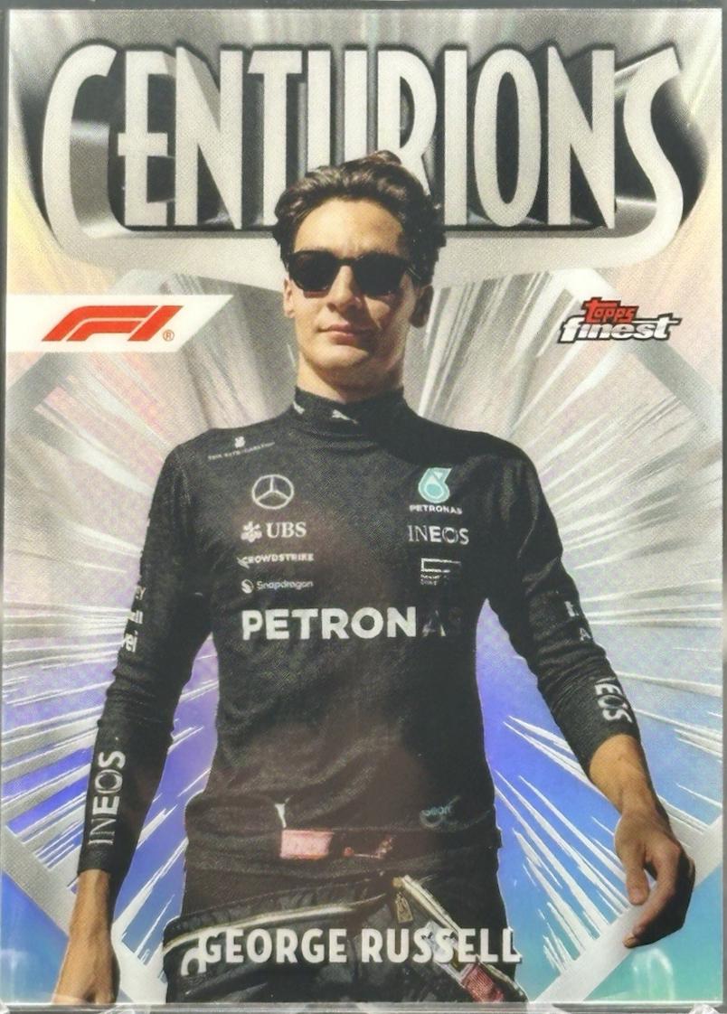 George Russell #CEN-5 Racing Cards 2024 Topps Finest Formula 1 Centurions