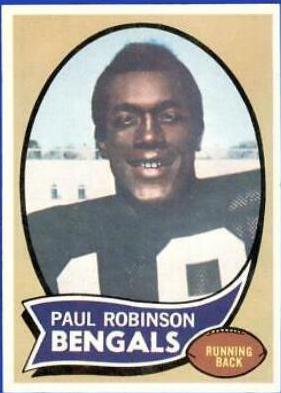 Paul Robinson #137 Football Cards 1970 Topps