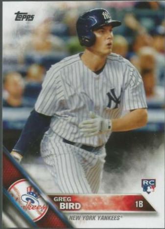 Greg Bird #188 Baseball Cards 2016 Topps