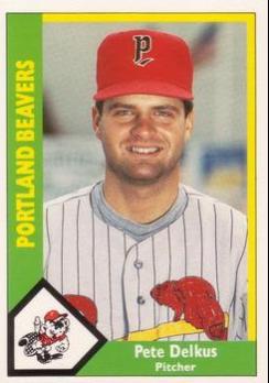 Pete Delkus #557 Baseball Cards 1990 CMC