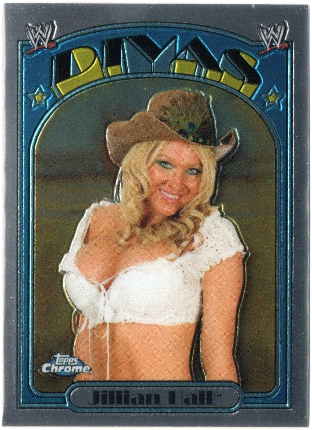 Jillian Hall #68 Wrestling Cards 2007 Topps Heritage II Chrome WWE