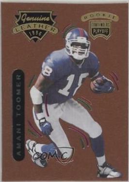 Amani Toomer #67 Football Cards 1996 Playoff Contenders Leather