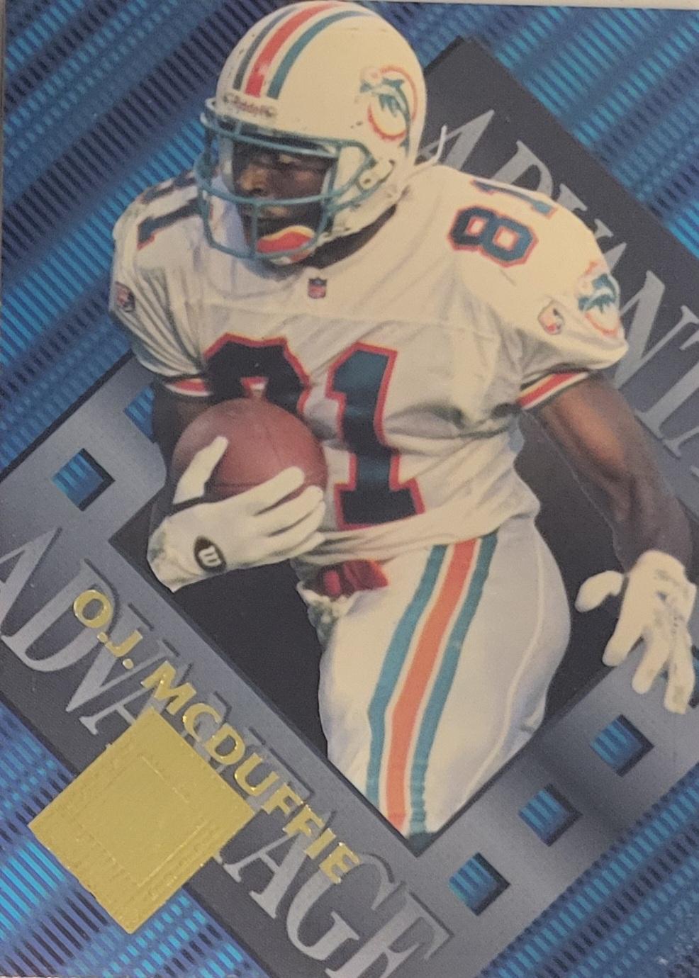 O.J. McDuffie #84 Football Cards 1996 Collector's Edge Advantage