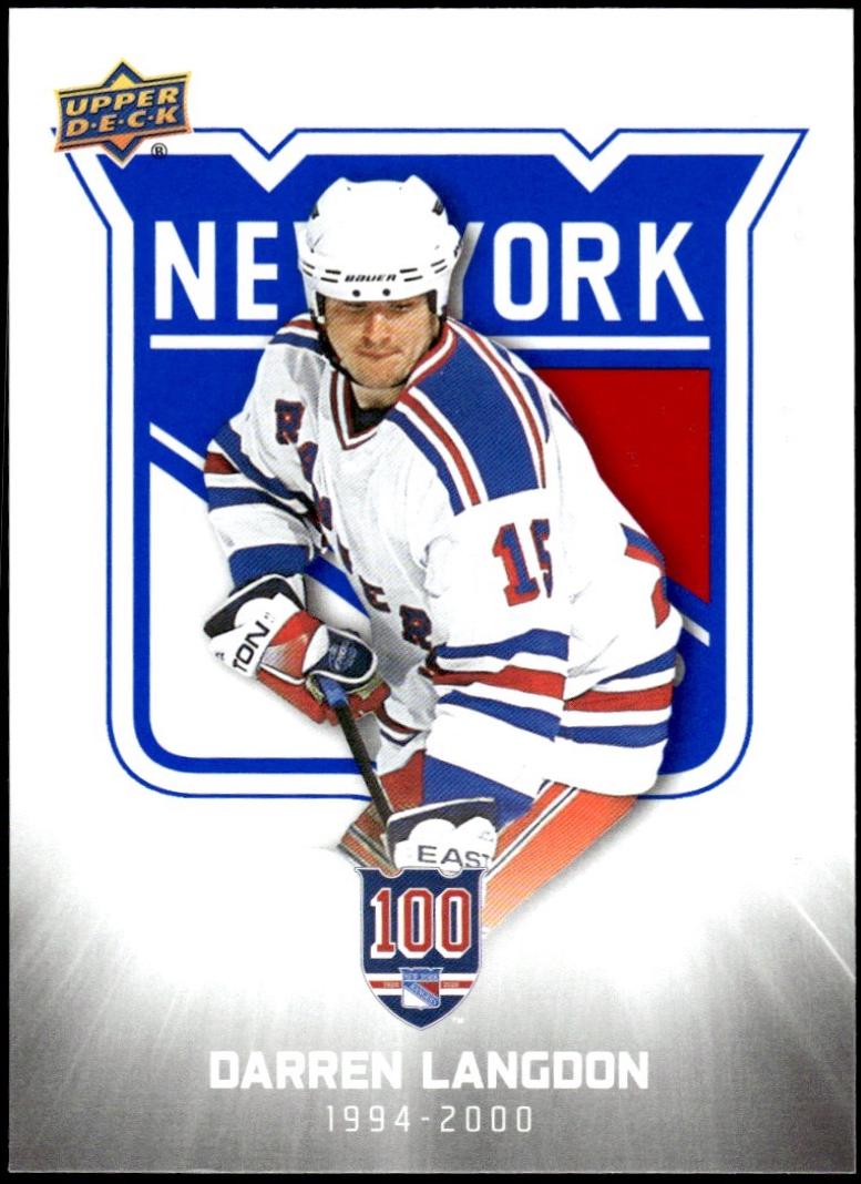 Darren Langdon #52 2025-26 Upper Deck New York Rangers Centennial Hockey