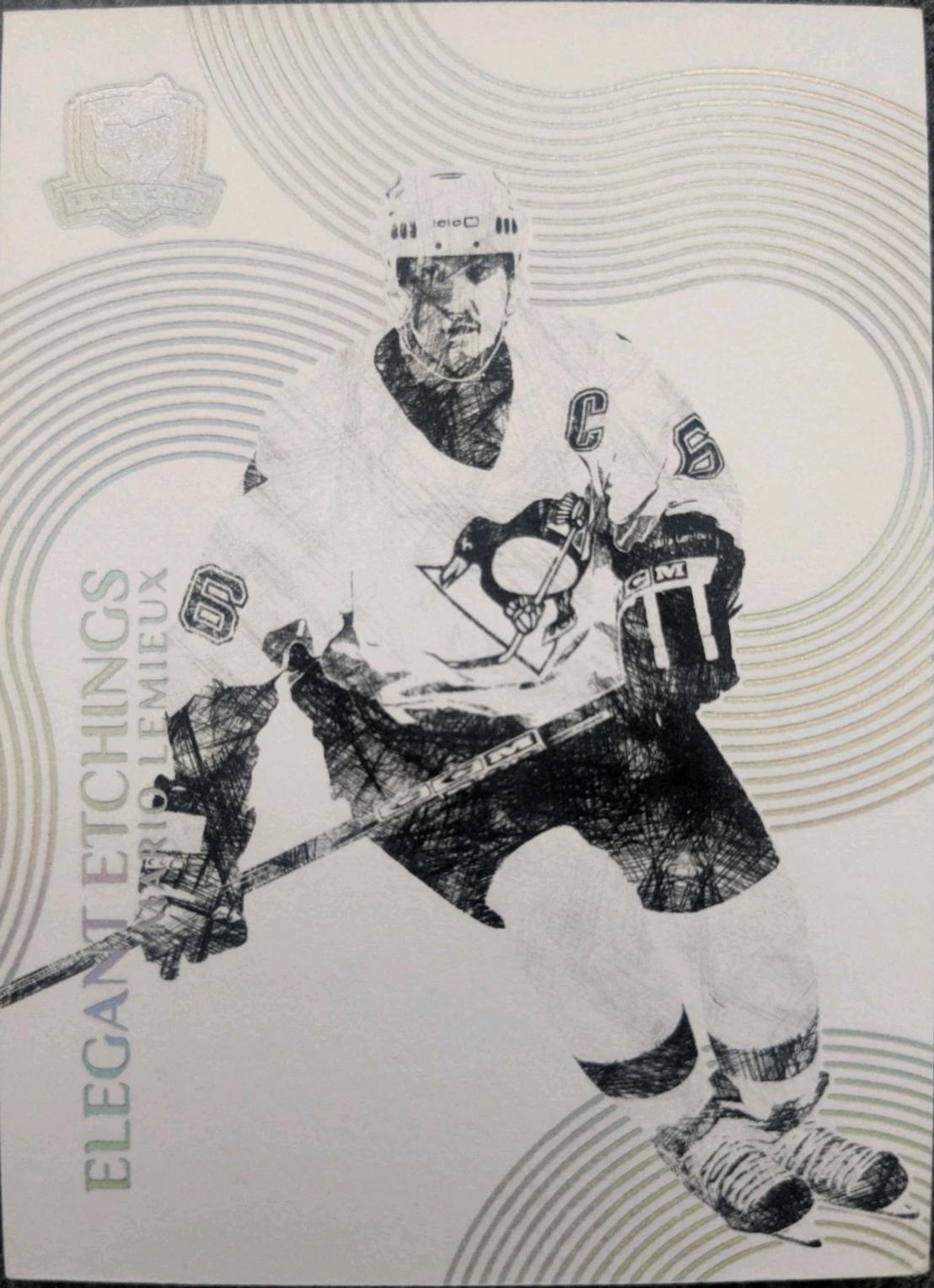 Mario Lemieux #EL-ML 2024 Upper Deck The Cup Elegant Etchings Autograph Hockey
