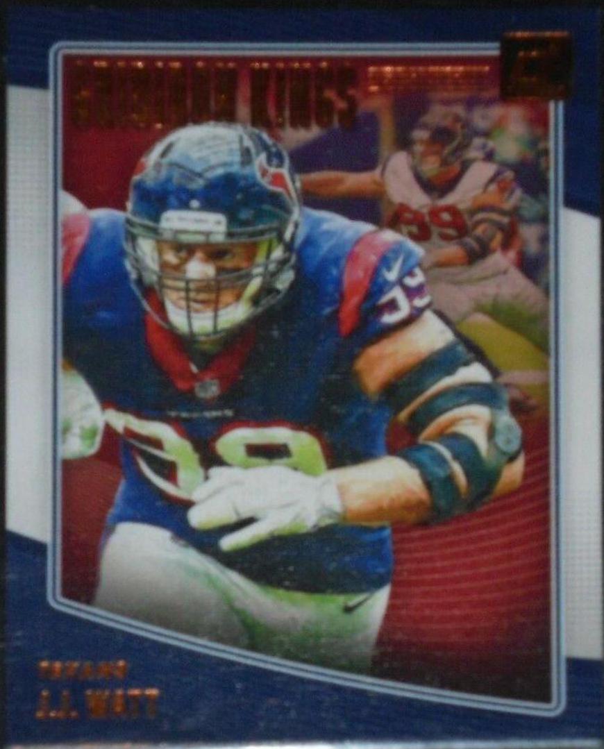J.J. Watt #GK-18 Football Cards 2018 Donruss Gridiron Kings