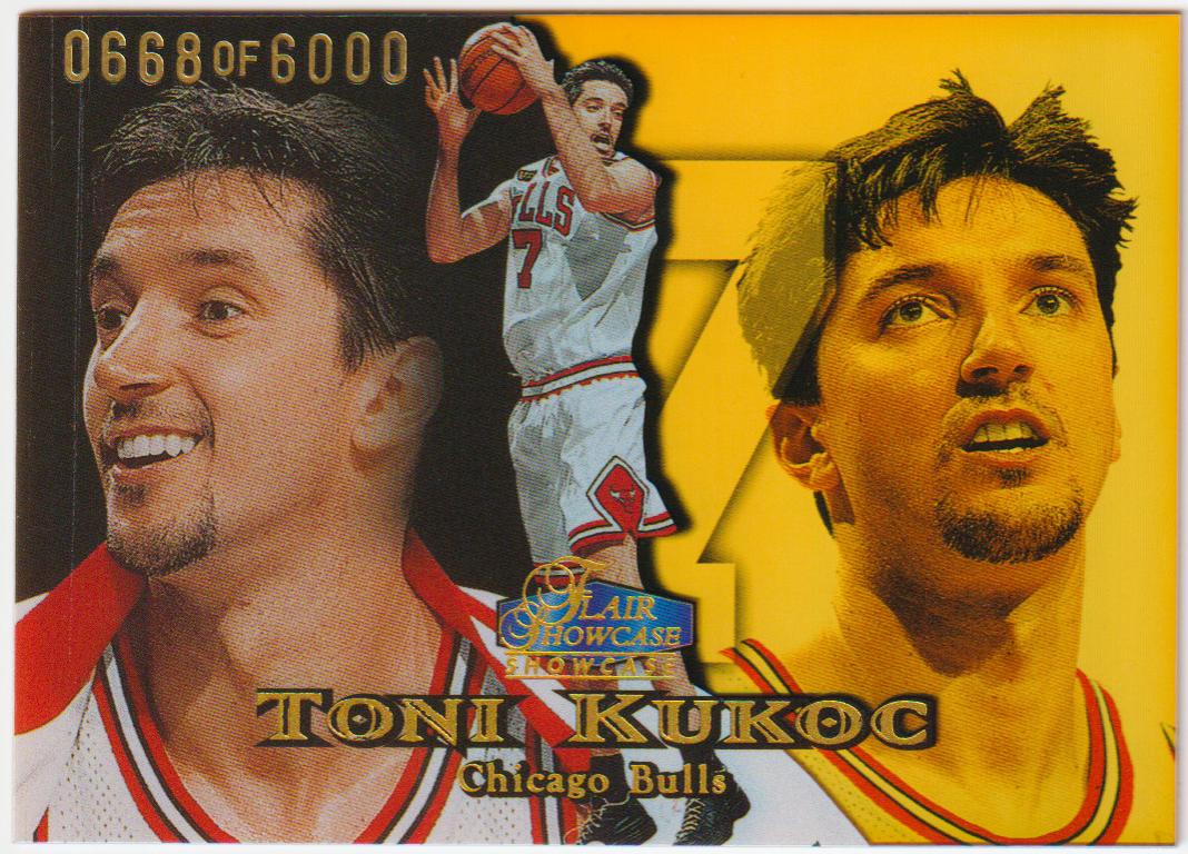 Toni Kukoc #83 1998 Flair Showcase Basketball
