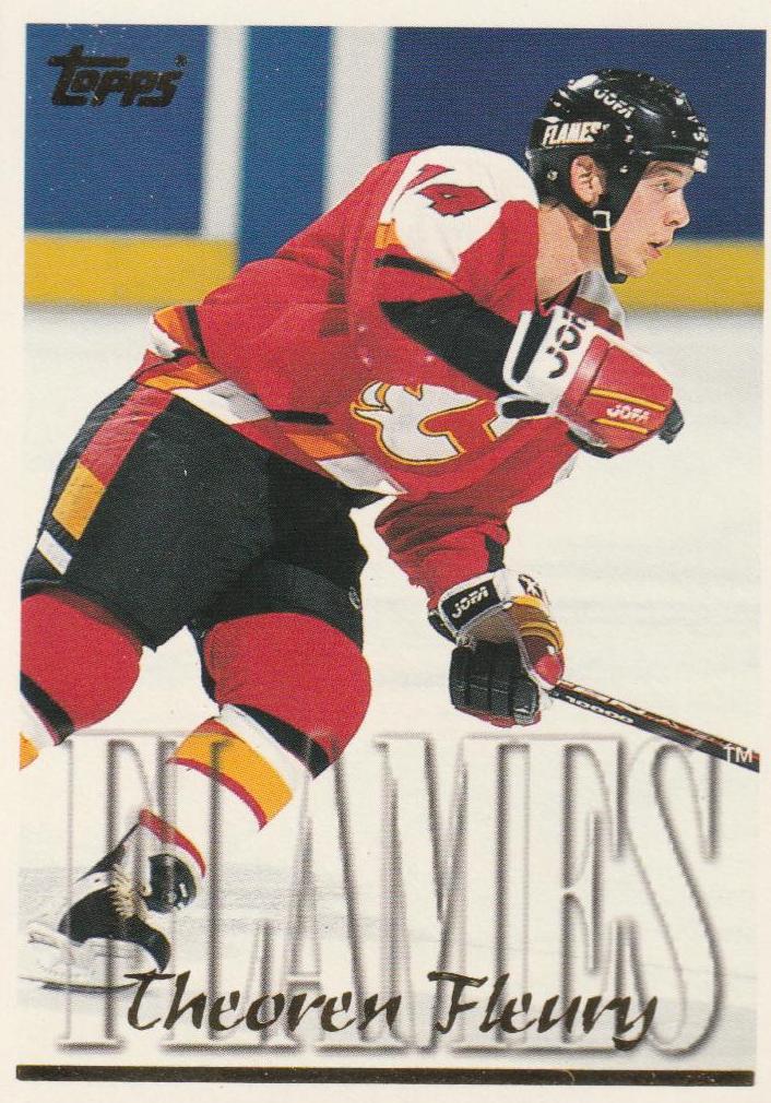 Theoren Fleury #25 Hockey Cards 1995 Topps