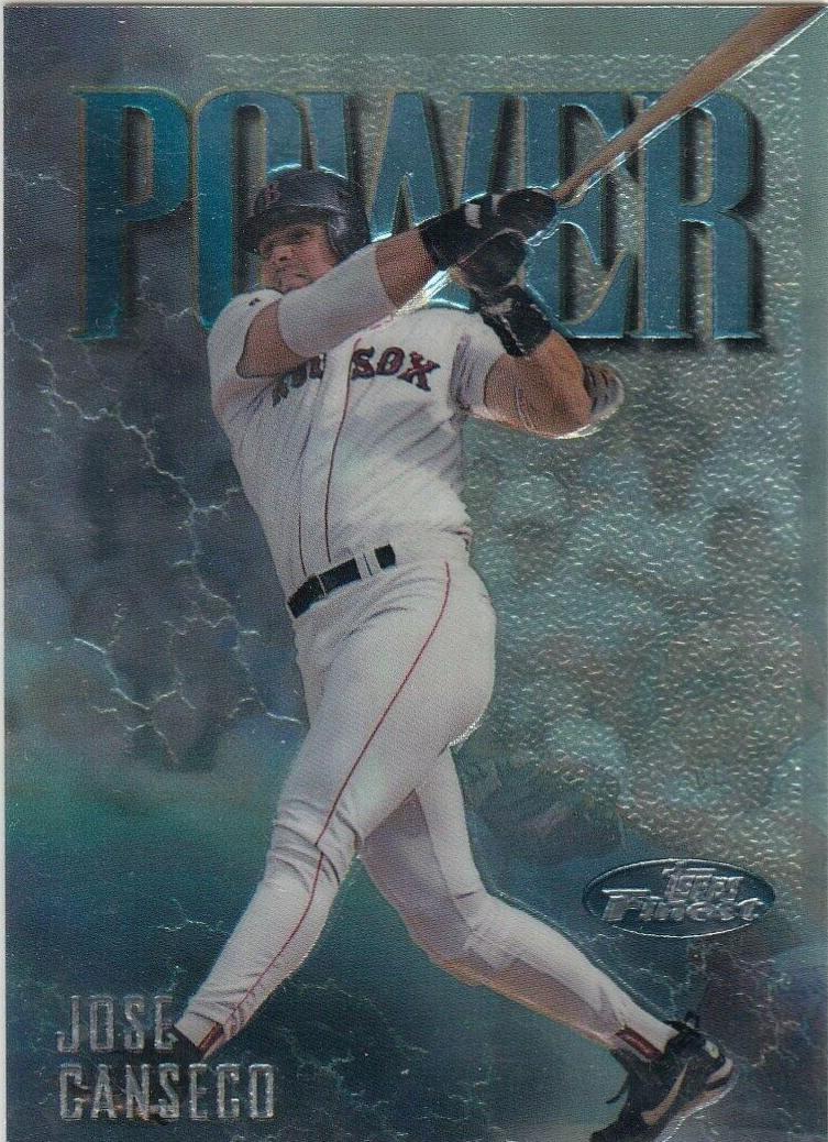 Jose Canseco #101 Baseball Cards 1997 Finest Embossed