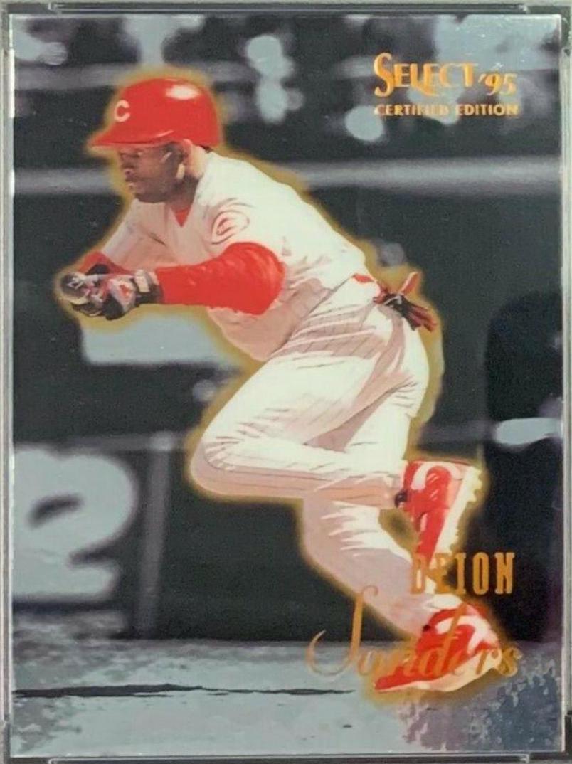 Deion Sanders #8 Baseball Cards 1995 Select Certified