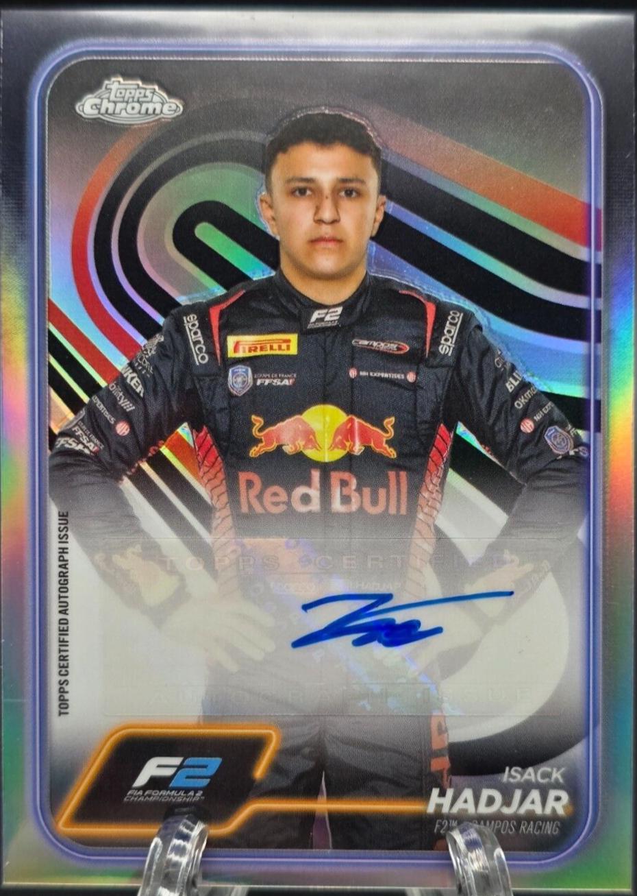 Isack Hadjar #CAC-HAD Racing Cards 2024 Topps Chrome Formula 1 Autograph