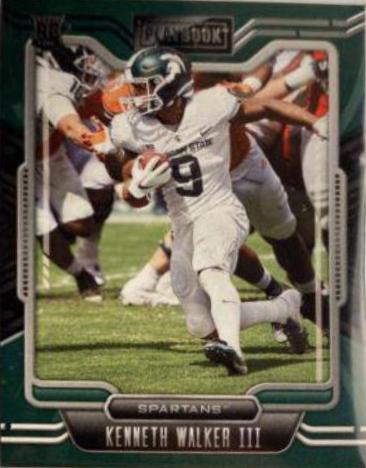 Kenneth Walker III #8 Football Cards 2022 Panini Chronicles Draft Picks Playbook