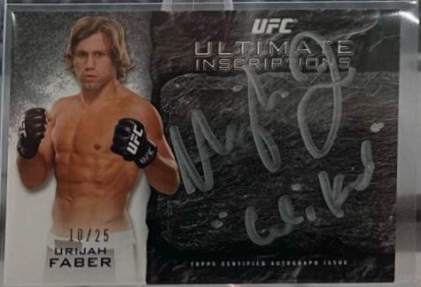 Urijah Faber #KA-UF Ufc Cards 2014 Topps UFC Knockout Autographs
