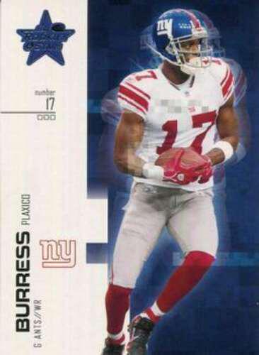 Plaxico Burress #5 Football Cards 2007 Leaf Rookies & Stars