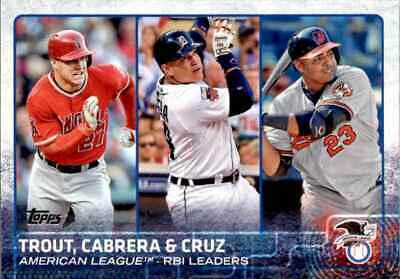 Cabrera, Trout, Cruz #98 Baseball Cards 2015 Topps Limited