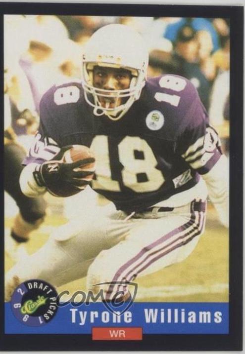 Tyrone Williams #83 Football Cards 1992 Classic Draft Picks