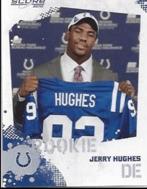JERRY HUGHES #354 Football Cards 2010 Panini Score