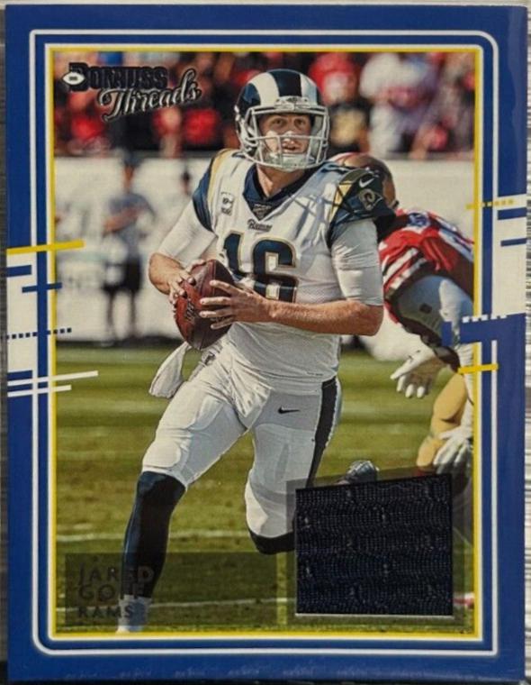 Jared Goff #6 Football Cards 2020 Panini Donruss Threads