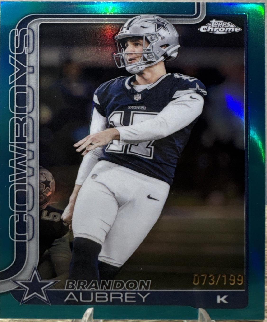 Brandon Aubrey [Aqua Refractor] #81