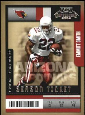 Emmitt Smith #2 Football Cards 2004 Playoff Contenders