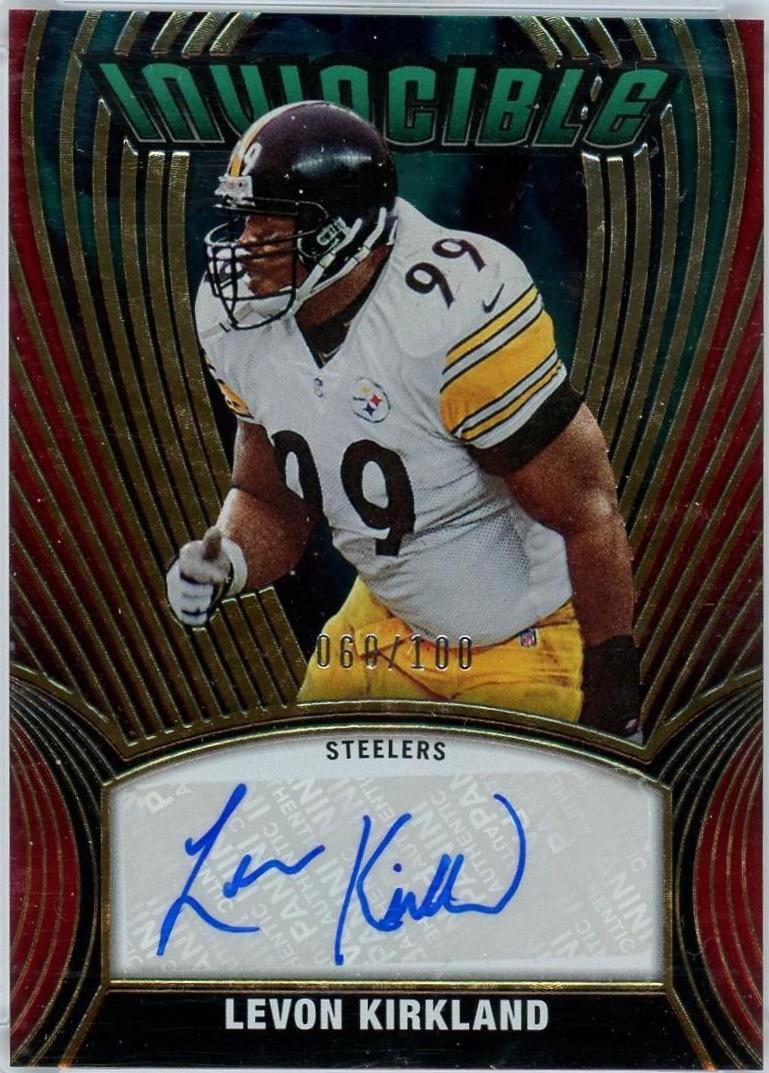 Levon Kirkland #INV-LEK Football Cards 2022 Panini Chronicles Invincible Autographs