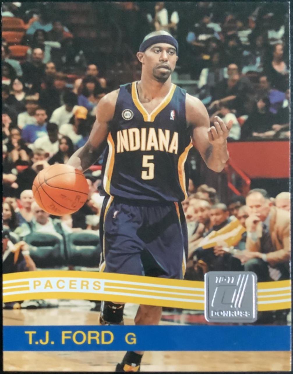 T. J. Ford #61 Basketball Cards 2010 Donruss