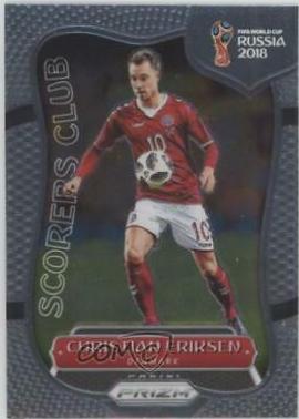 Christian Eriksen #SC-26 Soccer Cards 2018 Panini Prizm World Cup Scorers Club