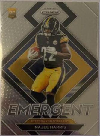 Najee Harris #E-13 Football Cards 2021 Panini Prizm Emergent