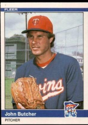 John Butcher #U-20 Baseball Cards 1984 Fleer Update