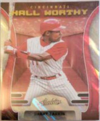 Barry Larkin #HW-11 Baseball Cards 2022 Panini Absolute Hall Worthy