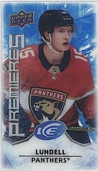 Anton Lundell #MI-2 Hockey Cards 2021 Upper Deck Ice Premieres Mini
