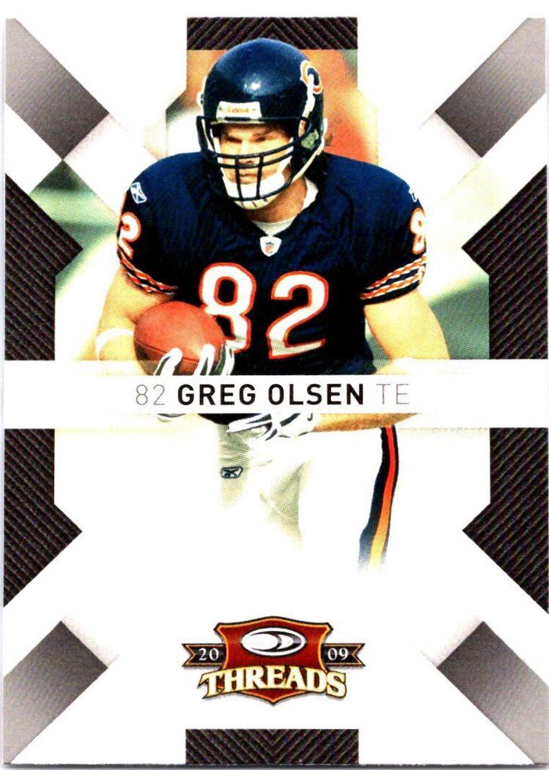 Greg Olsen #17 Football Cards 2009 Panini Donruss Threads