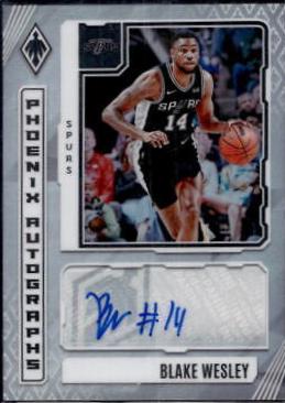 Blake Wesley #PA-BWE Basketball Cards 2023 Panini Phoenix Autograph