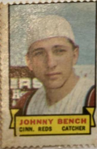 Johnny Bench Baseball Cards 1969 Topps Stamps