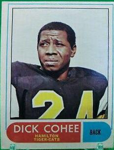 Dick Cohee #53 1968 O Pee Chee Cfl Football