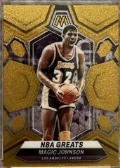 Magic Johnson [Gold Glitter] #295 Prices | 2023 Panini Mosaic
