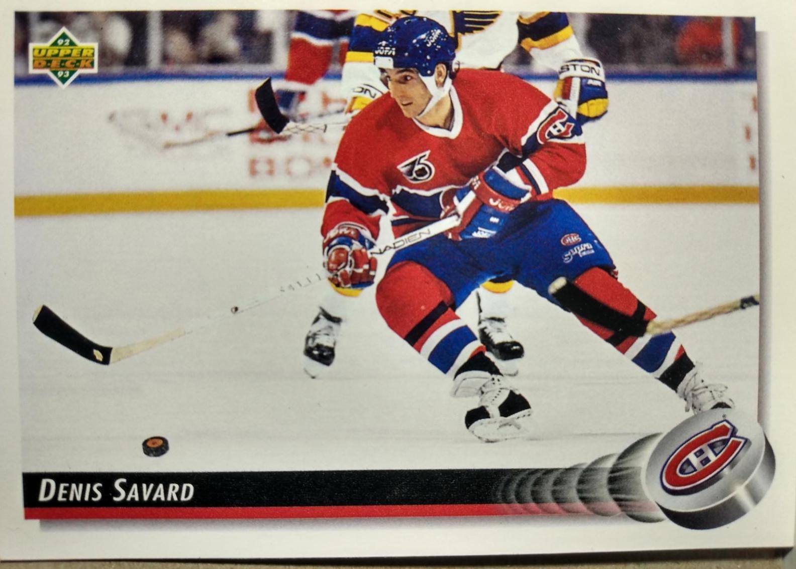 Denis Savard #162 Hockey Cards 1992 Upper Deck