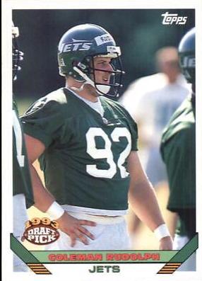 Coleman Rudolph #307 Football Cards 1993 Topps