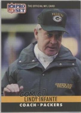 Lindy Infante #116 Football Cards 1990 Pro Set FACT Cincinnati