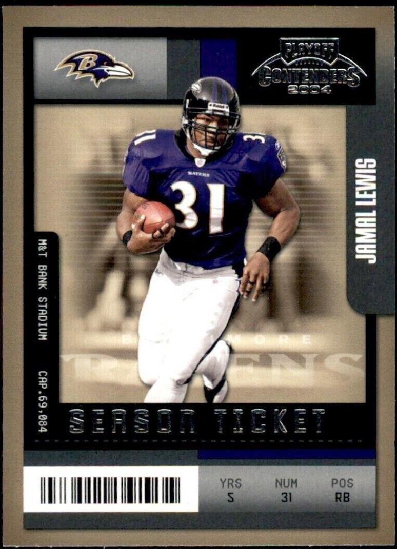 Jamal Lewis #8 Football Cards 2004 Playoff Contenders