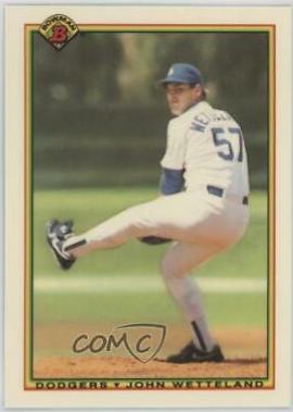 John Wetteland #82 Baseball Cards 1990 Bowman Tiffany