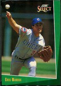 Greg Maddux #31 Baseball Cards 1993 Score Select