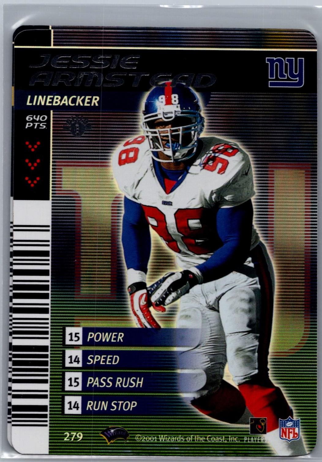 Jessie Armstead #279 2001 NFL Showdown