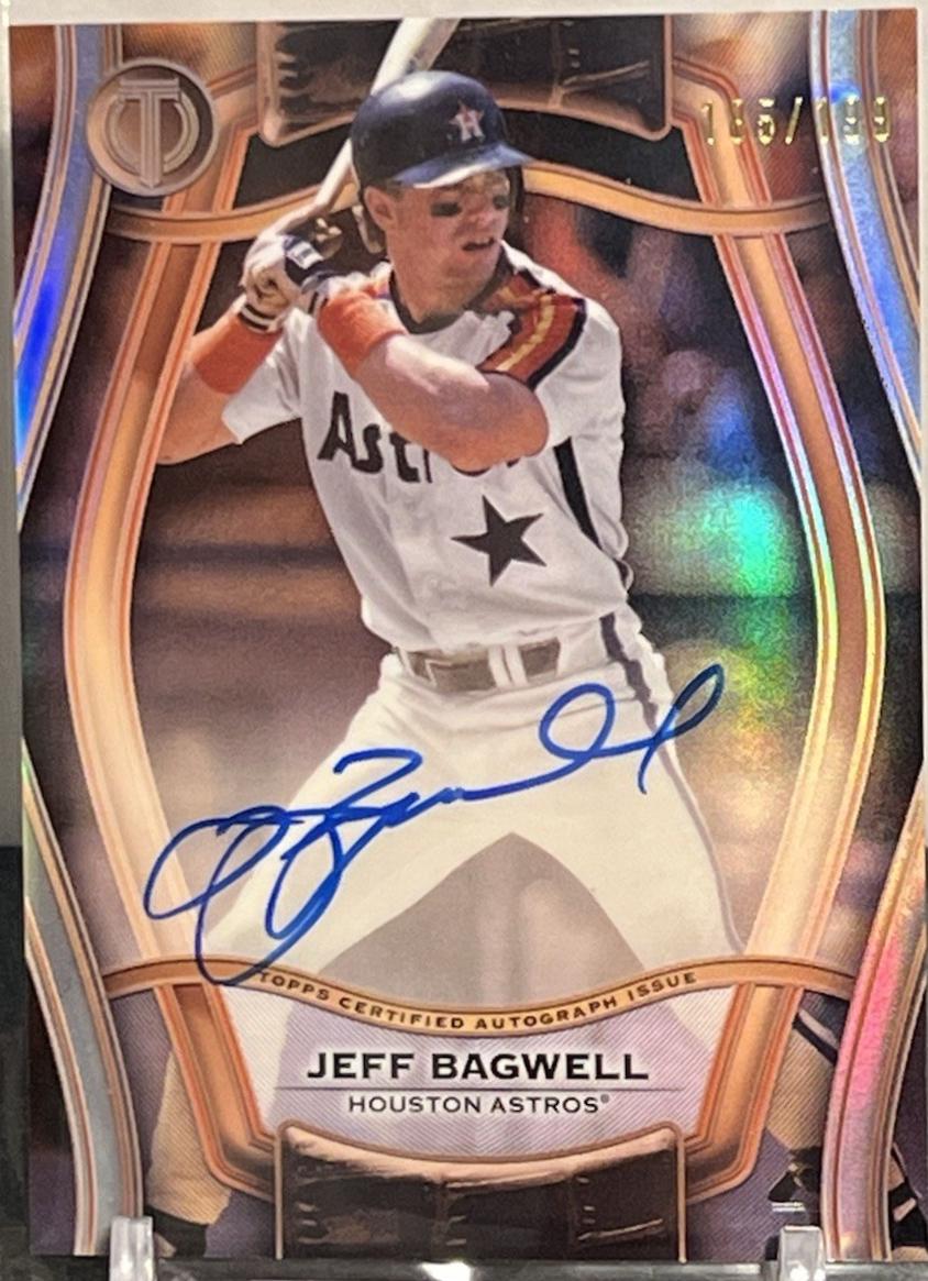 Jeff Bagwell #PTGA-JBA Baseball Cards 2025 Topps Tribute Pillars of the Game Autograph