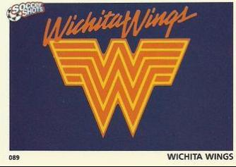 Wichita Wings LOGO #89 Soccer Cards 1991 Soccer Shots MSL