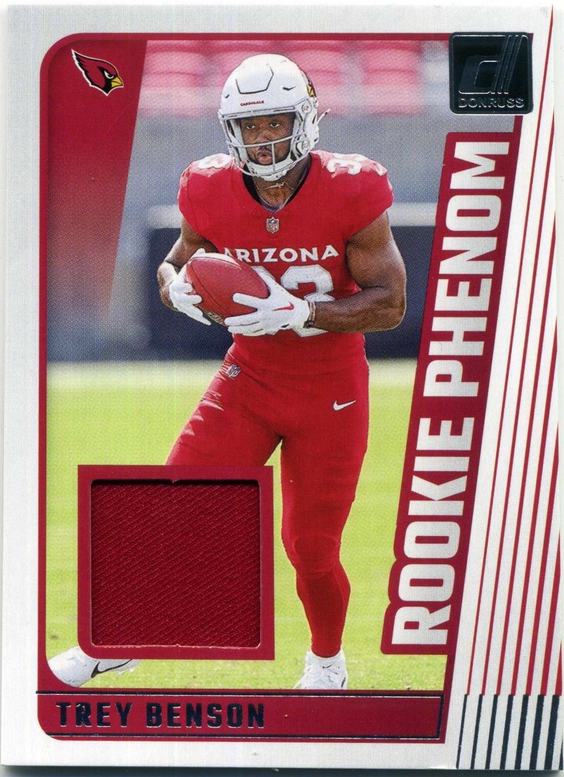 Trey Benson #1 Football Cards 2024 Donruss Rookie Phenom Jersey